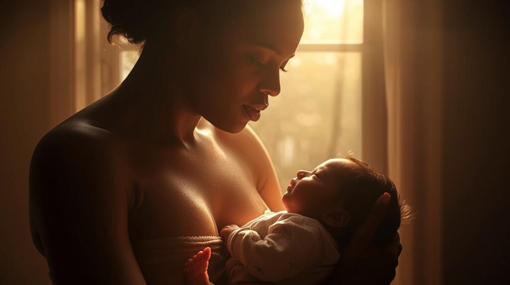 Mother healing after postpartum depression, finding new strength through Her Second Birth.
